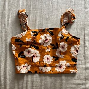 Floral Crop Top, Size M